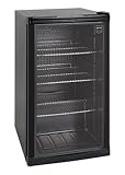 METRO Professional Mini-Kühlschrank GPC1088, 88 L, 1.052 kWh/24h, 3 Edelstahl-Drahtböden, schwarz