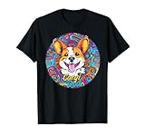 Graffiti Corgi Dad Wandbild, Street Art Corgi T-Shirt