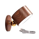 Cyhamse 2 Pcs Wandleuchte,Wandmontierte Lampen mit wiederaufladbarem batteriebetriebenem USB-Anschluss - Kabellose Wandleuchten zum Lesen am Bett