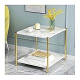 Beistelltisch, Beistelltisch, Schreibtisch, Metall, Nachttisch, Couchtisch, rund, Marmor, Glas, für Zuhause, Sofa, Tische, Wohnzimmer, hell, luxuriös, Nachttisch, Nachttisch, Beistelltisch (