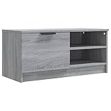 vidaXL TV-Schrank, grau, Sonoma, 80 x 35,1 x 36,6 cm, Holzwerkstoff