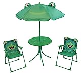 TOYREX Kindersitzgruppe Frosch Set Kindertisch Kinder Sitzgruppe Gartenmöbel