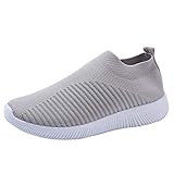 Flache Schuhe Damen Sommer Sneakers, Mode Elegant Flach Turnschuh, Beiläufig Joggingschuhe Walking Shoes Damenschuhe Leicht Bequem Laufsportschuhe Freizeitschuhe Shoes für Jogging Sport