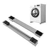 Tissting Möbel Mobiler Rollensockel Gerätetrommel Mobiler Waschmaschinenrollenhalter 300kg Traglast Kühlschrankträger Mobiler Wagen für Schränke, Kühlschränke, Trockner, Geschirrspülmaschinen