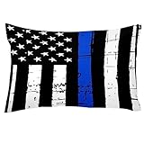Kissenbezüge für Bett,Kissenbezüge,Amerikanische Flagge mit Blauer Linie,dekorative Kissenbezüge,Sofa-Kissenbezüge
