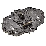 Ericetion Antike Messing Holzkiste Hasp Vintage dekorative Schmuck Geschenk Box Koffer Hasp Haken Möbel Schnalle Verschluss