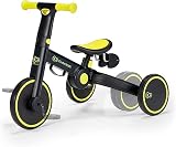 Kinderkraft Dreirad 3in1 4TRIKE, Leicht Rutscher, Laufrad, Zusammenklappbar, ergonomische Sattel, ab 12 Monat bis 5 Jahre, Schwarz