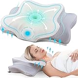 DONAMA Orthopädisches Kissen Ergonomisches Nackenstützkissen aus Memory Foam & Nackenkissen für optimale Unterstützung Kopfkissen gegen Nackenschmerzen Antischnarch für Seiten Rücken & Bauchschläfer