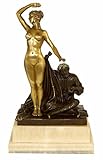 Kunst & Ambiente - Jugendstil Frauen Akt - Der Sklavin Los (1910) - signiert Karl Theodor Eichler - Aktskulptur - Wiener Bronze Figur - Bildhauer
