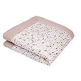 SWADDYL ® Baby Krabbeldecke - Kuscheldecke, Spieldecke, Laufgittereinlage 100x100 groß gepolstert