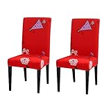 Stuhlhussen günstig Stuhlhussen kaufen Esszimmer Stuhl sitzbezüge Stretch Stuhlhussen Stuhl Abdeckung Esszimmer Stuhl Sitz Pads Set of 2,red