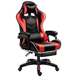 Gaming-Stuhl, Massage-Bürostuhl, Rennstuhl, Massage-Gaming-Stuhl mit Fußstütze und Bluetooth-Lautsprechern, Musik-Videospiel-Stuhl, ergonomischer Bürostuhl, Schreibtischstuhl Comfortable anniversary