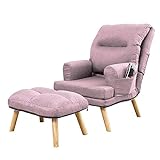 Grekpol-Sessel NEMO, moderner Sessel für Wohnzimmer, Schlafzimmer mit 5-Stufen-Verstellung, skandinavischer Stil (Rose Samoa 10)