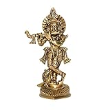 TREE MAISON CORONATING HOMES Krishna Ji Messing Idol für Zuhause/Büro