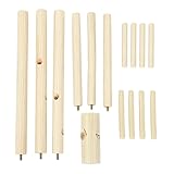 CHILDWEET 1 Stück Garderobenständer Holzhalterung Weißer Mantel Jacken-Kleiderbügel Holz-Garderobenständer Hut-Kleiderbügel Jacken-Kleiderbügel Stehend Abnehmbarer Ständer