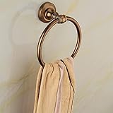 Space Aluminium Wandmontierter runder Handtuchring in Antikfarbe, Badezimmer-Handtuchhalter, Handtuchhalter für Badezimmer-Accessoires
