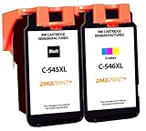 Amaprint 2 XL Patronen kompatibel mit Canon PG-545 CL-546 Multipack passend für Pixma MG2450 MG2550 MG2555s MG2950 MG3050 MX490 MX495 TR4550 TR4650 TS205 TS305 TS3150 TS3151 TS3350 TS3450 TS3452