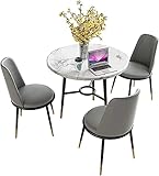 Konferenz- und Empfangsraum, Couchtisch mit Stuhl, runder Tisch, Verhandlungstisch und Stuhl-Kombination, moderner Balkon, Restaurant-Empfangsbereich, 1 Tisch, 3 Stühle, Leder-Marm