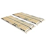 Chenshu Lattenroste 2 STK. mit 28 Latten 7 Zonen, Matratze, Rolllattenrost, Familienbett, Bett, Funktionsbett,90 x 200 cm