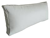 Quattro Meble Weiß Echt Leder Nackenkissen Lederkissen Sofa Dekokissen Rindsleder Kissen Kopfstützen Kopfkissen Zierkissen (22 x 40 cm)
