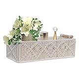 Aufbewahrungskorb, recycelbare, gewebte Körbe mit Holzgriffen, dekorative Organizer für Make-up, Bücher, Regale, Schlafzimmer und Wohnzimmer