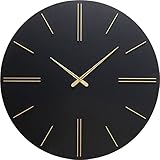 Kare Design Wanduhr Luca, Uhr, Schwarz, 70cm