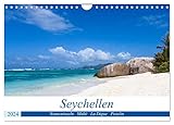 Seychellen. Sonneninseln - Mahé, La Digue, Praslin (Wandkalender 2024 DIN A4 quer), CALVENDO Monatskalender