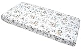 Medi Partners Spannbettlaken Spannbetttuch 60x120cm 100% Baumwolle Baby Bettwäsche Babymatratze Schlafsack Kinderbett Babybett (Kitz und Eichhörnchen)