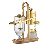 NGARY Siphon-Kaffeemaschine, Kaffeekanne, Luxuriöse Königliche Familien-Balance-Siphon-Siphon-Kaffeemaschine Mit Elegantem, Doppelt Geriffeltem Drehpunkt, Geschenk Zum Geburtstag, Erntedankfest