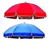 Sonnenschirm Stoffbezug Terrassenschirm Ersatz Baldachin 8 Rippen Windfest Stabil Tuchabdeckung 9 Größen, 2 Farben (Color : Blau, 75x45x23cm : 250CM)