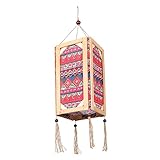 DOITOOL 1 Stück Lampenschirm Quastenbesatz Deckendekorationen Korbgeflecht-Pendelleuchte Pendelleuchte Makramee-Anhänger Schirm Lichtabdeckungen Für Deckenleuchten