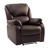 Wyxy Relaxsessel Fernsehsessel Tilt Sofa Push Back Sessel für Home Wohnzimmer Lounge Gaming Cinema High-Back (Braun)