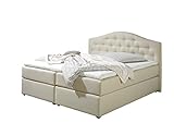 Maintal Boxspringbett Amber, 160 x 200 cm, Stoff, 7-Zonen-Kaltschaum Matratze h2, Beige