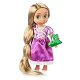 Disney Store Rapunzel aus der Animator Collection, Rapunzel – Neu verföhnt, 39 cm / 15', echt wirkendes Haar und Outfit, mit Pascal als Plüschtier aus Satin, Sammelpuppe ab 3 Jahren