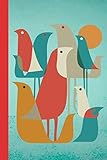 Bird Watching: Retro Notebook for Birders to Sketch Species, also Document Habitat & Behaviors