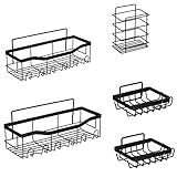 ISTOVO Duschablage, Badezimmer-Dusch-Organizer [5Er-Pack], Selbstklebende Duschablagen, Duschablage für die Innendusche