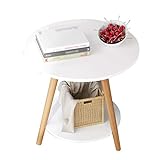 AOKLEY Beistelltisch Nordischer minimalistischer Couchtisch, Mini-Sofatisch, Kleiner runder Tisch, Schlafzimmer-Nachttisch Kaffeetisch Kleiner Sofatisch (Color : B)