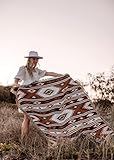 Peel Forest Bohemian Red Party Beach Blanket Carpet Camping Picnic Blanket Soft Throws Hiking Yoga Travel Van Life Hippie 50 x 60 Inches…