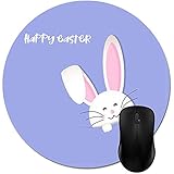 Rundes Mauspad Niedlicher Osterhase Mousepad Trendiges Büro-Desktop-Computerzubehör