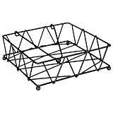 THE HOME DECO FACTORY CMKA2476 SERVILLETERO ALAMBRE C/SOLAPA, Metall, Schwarz, Einheitsgröße