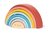 Holzregenbogen 'Ruby' von Pinolino, Motorikspielzeug, 8-teilig, bunt lackiert