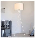 Stehlampe Wohnzimmer Nordic Moderne Stehlampe Wohnzimmer Schlafzimmer Kreative Stativ Vertikale Stehlampe Stehleuchte Stehlampen (Color : White)