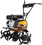 TEXAS Gartenfräse Motorhacke Bodenhacke Bodenfräse Rasenfräse Pflug Benzin mit Antrieb TX611TG Dual-Shaft | 30-85cm | 212cm³ | 4 Takt | 4200W | 5,7PS | 1 x Vor. u. 1 x Rück.Gang | 33cm Arbeitstiefe