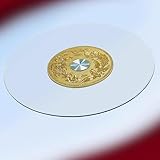 OKATOR 80/90/100cm Lazy Susan Drehteller Drehbares Serviertablett Aus Gehärtetem Glas, Großer Runder Esstisch Servierplatte Für Küche, Leise/Glatt (Size : 110cm/43in)