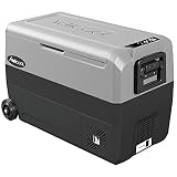 YetiCool TX50 GREY Elektrische Kompressor-Kühlbox, Dual-Zone, App Steuerung per Bluetooth, 12/24 V und 230 V, für Auto, LKW, Boot