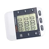 VANZACK 3 Für Batterie-Down-Uhren Timer Studenten LCD-Chronograph Stoppuhr Digitale Spiele Up-Erinnerung Küchenuhr Ohne Magnetischen Countdown Schullinie Büro Kochen Stechuhr