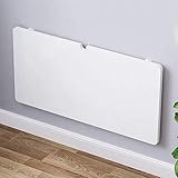 Wandklapptisch, Drop-Leaf-Tisch für kleine Räume, Massivholz-Esstisch, Computertisch für Büro, Wohnküche, Weiß ()