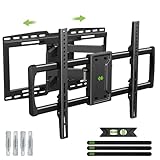 USX-MOUNT TV Wandhalterung Schwenkbar Neigbar für 32-90 Zoll TVs, Verschiebbarem Design Fernseher Wandhalterung zur TV Zentrierung, TV Halterung Max. VESA 600x400mm, Fernseher Halterung bis zu 68.2kg