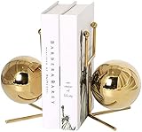 VIXPET Buchstützen Metall Buchstützen Europäische Dekoration Gold Buchstützen für schwere Bücher Kindergeschenke Büro Arbeitszimmer Dekoration Buchstützen Bücherstützen