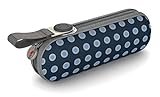 Knirps Taschenschirm X1 Dots – Der kleinste Regenschirm von Knirps – Leicht und sturmfest – Navy Dot